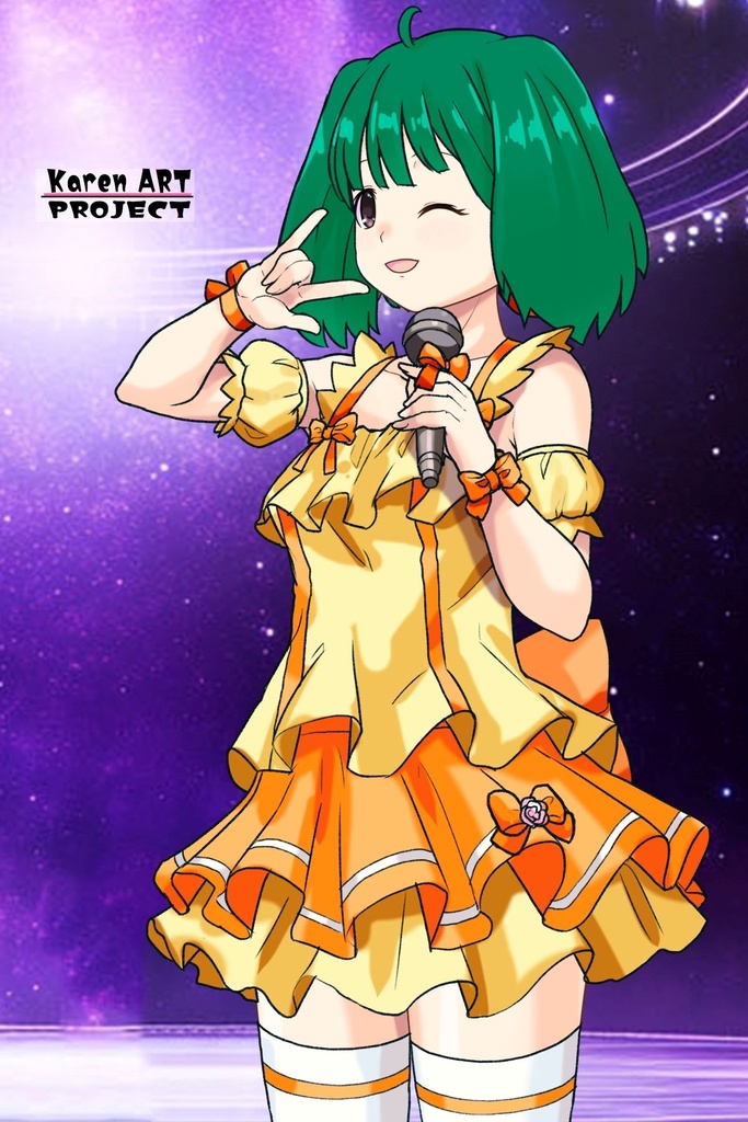 ゆりちゃん+ランカ・リーのステージ衣装【マクロスF04】 Yuri is wearing Ranka Lee's Dress【MACROSS Frontier04】