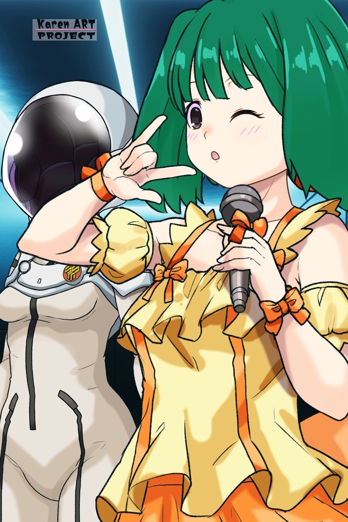 ゆりちゃん+ランカ・リーのステージ衣装【マクロスF04】 Yuri is wearing Ranka Lee's Dress【MACROSS Frontier04】