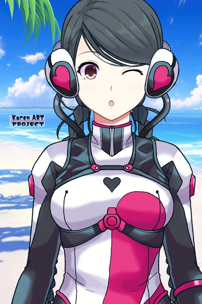 カレンちゃん+大木双葉のダイビング器材【あまんちゅ!】正面アングル Karen is wearing Ooki Futaba's Diving Equipment【Amanchu!01】Front Angle