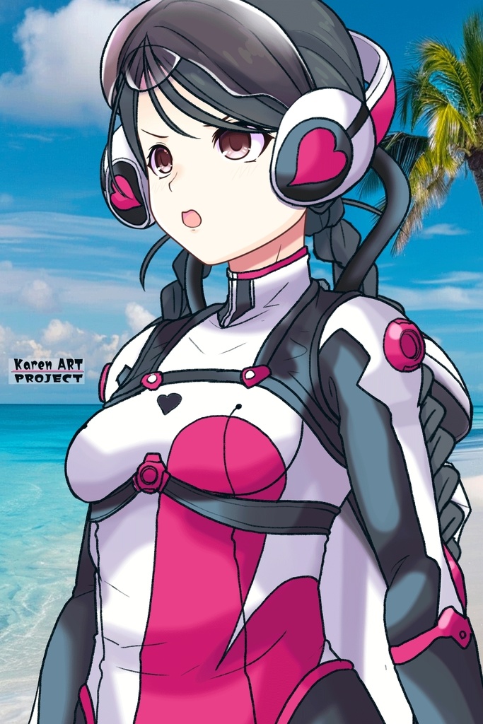 カレンちゃん+大木双葉のダイビング器材【あまんちゅ!02】斜め前アングル Karen is wearing Ooki Futaba's Diving Equipment【Amanchu!02】Diagonal front angle