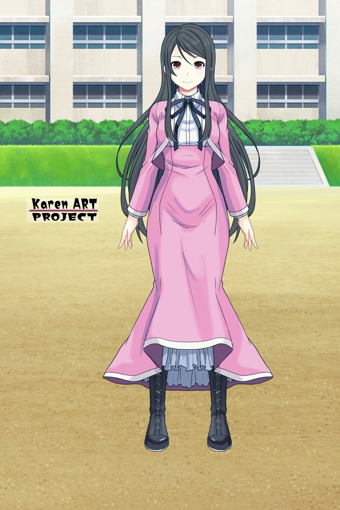 カレンちゃん+大木双葉の制服【あまんちゅ!04】 Karen is wearing Ooki Futaba's School Uniform【Amanchu!04】