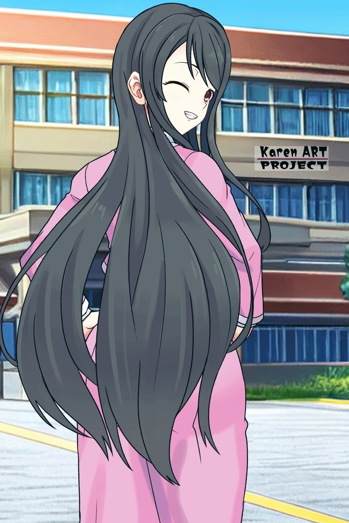 カレンちゃん+大木双葉の制服【あまんちゅ!04】 Karen is wearing Ooki Futaba's School Uniform【Amanchu!04】