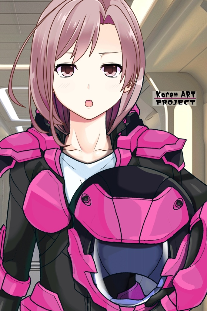 カレンちゃん+流木野サキのパイロットスーツ(Karen Original Color)【革命機ヴァルヴレイブ05】正面アングル Karen is wearing Saki Rukino's Pilot Suit(Karen Original Color)【Revolutionary Machine Valvrave05】Front Angle