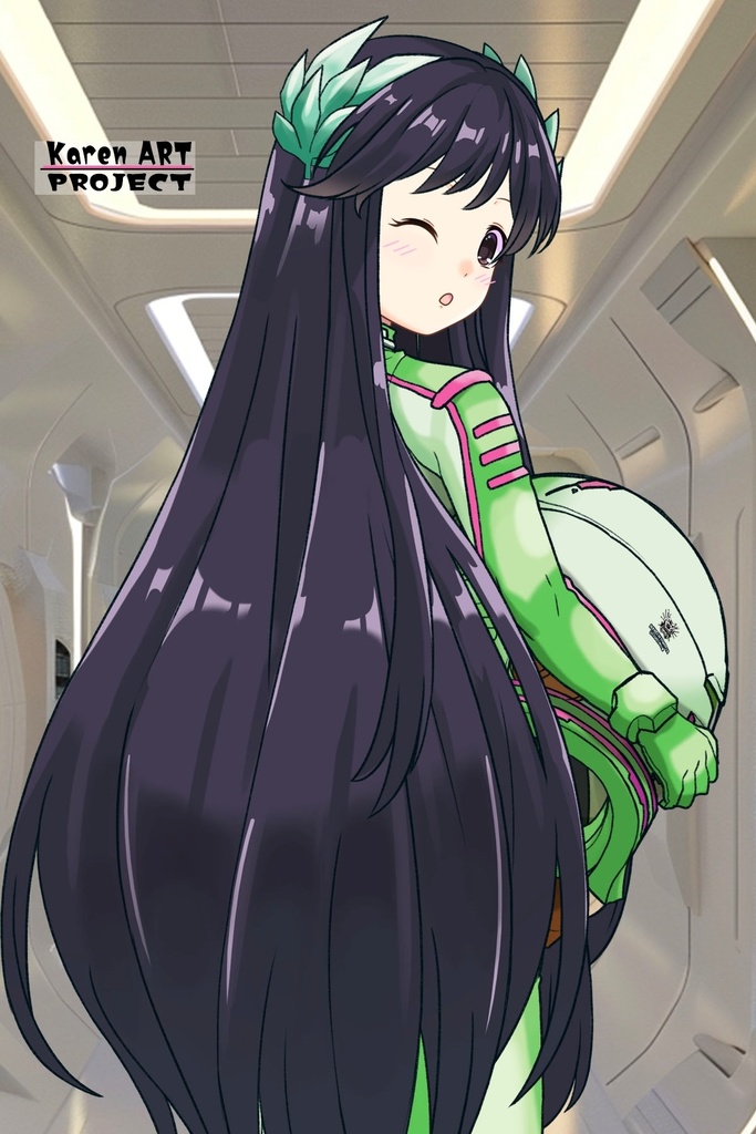 ゆりちゃん+ニノチカの宇宙服【エルドライブ03】背面アングル Yuri is wearing Ninotchka's Space Suit【ēlDLIVE03】Back Angle