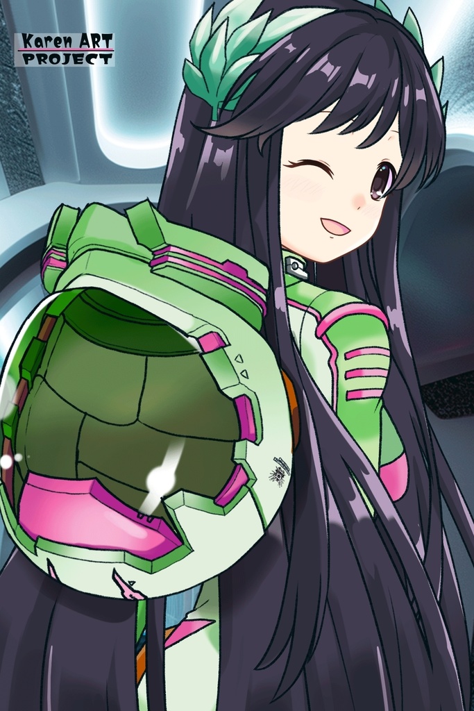 ゆりちゃん+ニノチカの宇宙服【エルドライブ03】背面アングル Yuri is wearing Ninotchka's Space Suit【ēlDLIVE03】Back Angle