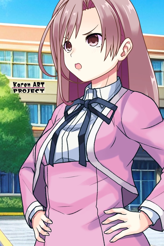 カレンちゃん+大木双葉の制服(Karen Original)【あまんちゅ!08】 Karen is wearing Ooki Futaba's School Uniform(Karen Original)【Amanchu!08】