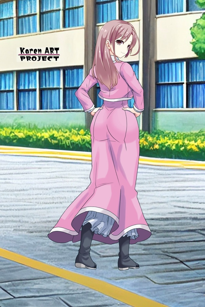 カレンちゃん+大木双葉の制服(Karen Original)【あまんちゅ!08】 Karen is wearing Ooki Futaba's School Uniform(Karen Original)【Amanchu!08】