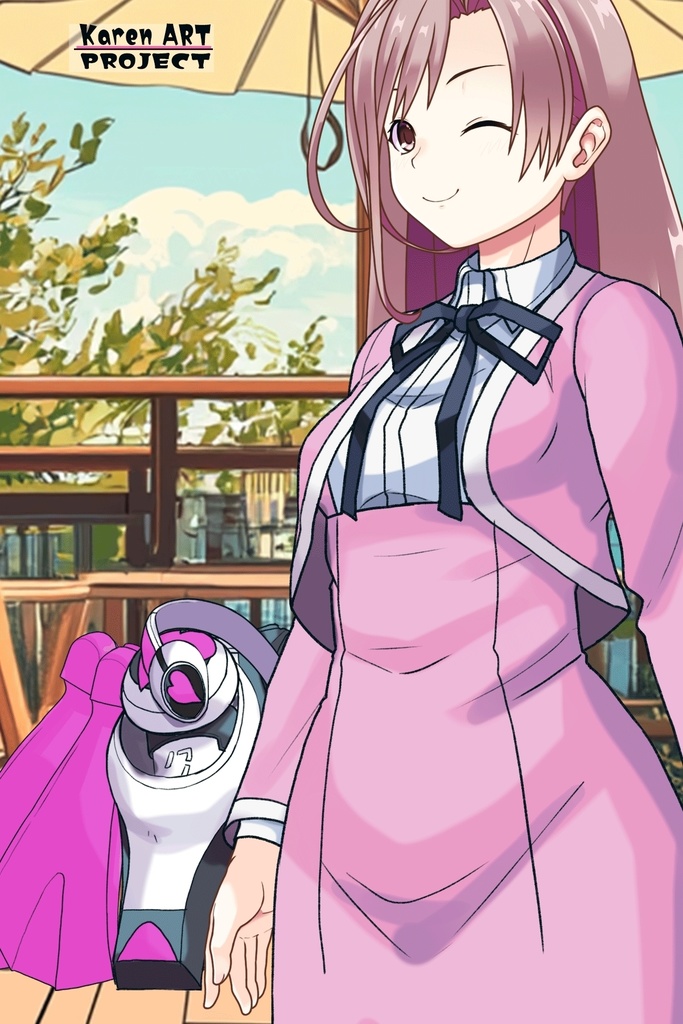 カレンちゃん+大木双葉の制服(Karen Original)【あまんちゅ!08】 Karen is wearing Ooki Futaba's School Uniform(Karen Original)【Amanchu!08】