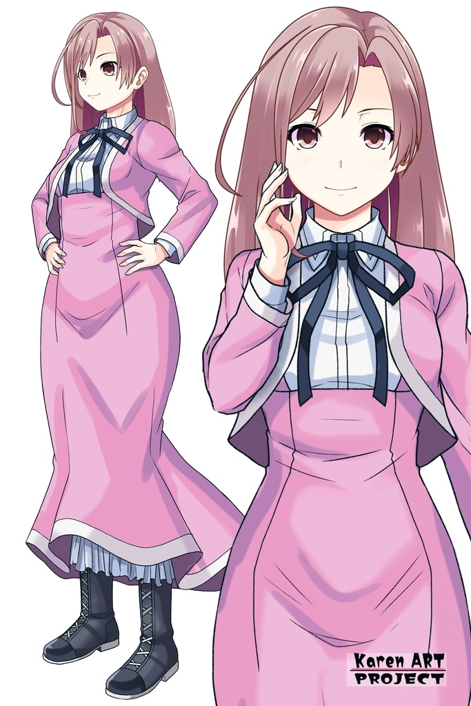 カレンちゃん+大木双葉の制服(Karen Original)【あまんちゅ!08】 Karen is wearing Ooki Futaba's School Uniform(Karen Original)【Amanchu!08】