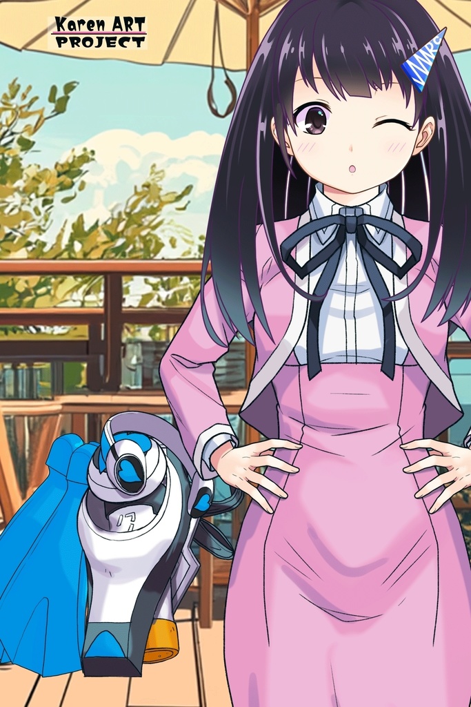 ゆりちゃん+大木双葉の制服(Yuri Original)【あまんちゅ!04】 Yuri is wearing Ooki Futaba's School Uniform(Yuri Original)【Amanchu!04】