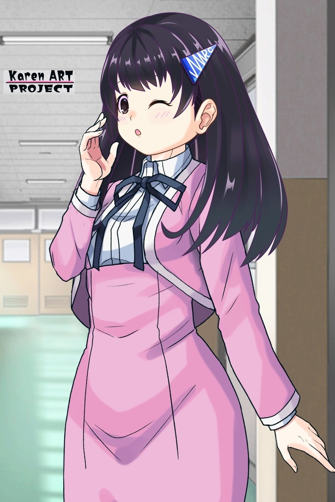 ゆりちゃん+大木双葉の制服(Yuri Original)【あまんちゅ!04】 Yuri is wearing Ooki Futaba's School Uniform(Yuri Original)【Amanchu!04】