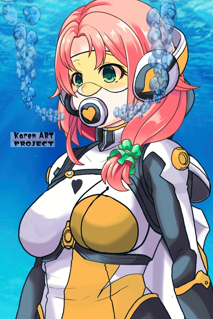 亜美ちゃん+大木双葉のダイビング器材(Ami Original Color)【あまんちゅ!02】斜め前アングル Ami is wearing Ooki Futaba's Diving Equipment(Ami Original Color)【Amanchu!02】Diagonal front angle