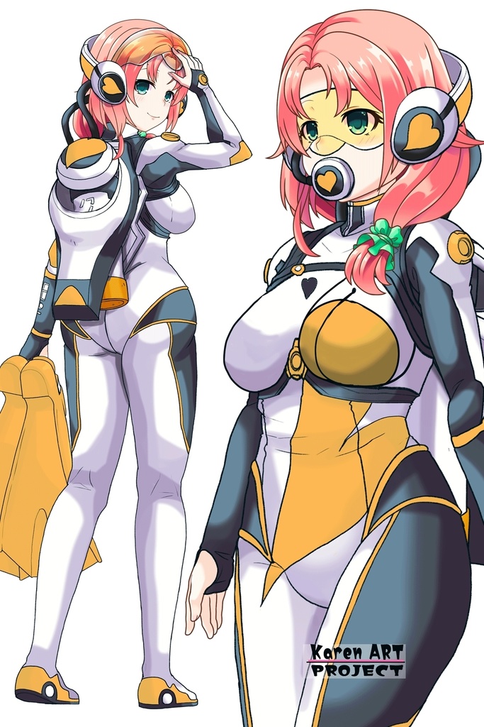 亜美ちゃん+大木双葉のダイビング器材(Ami Original Color)【あまんちゅ!02】斜め前アングル Ami is wearing Ooki Futaba's Diving Equipment(Ami Original Color)【Amanchu!02】Diagonal front angle