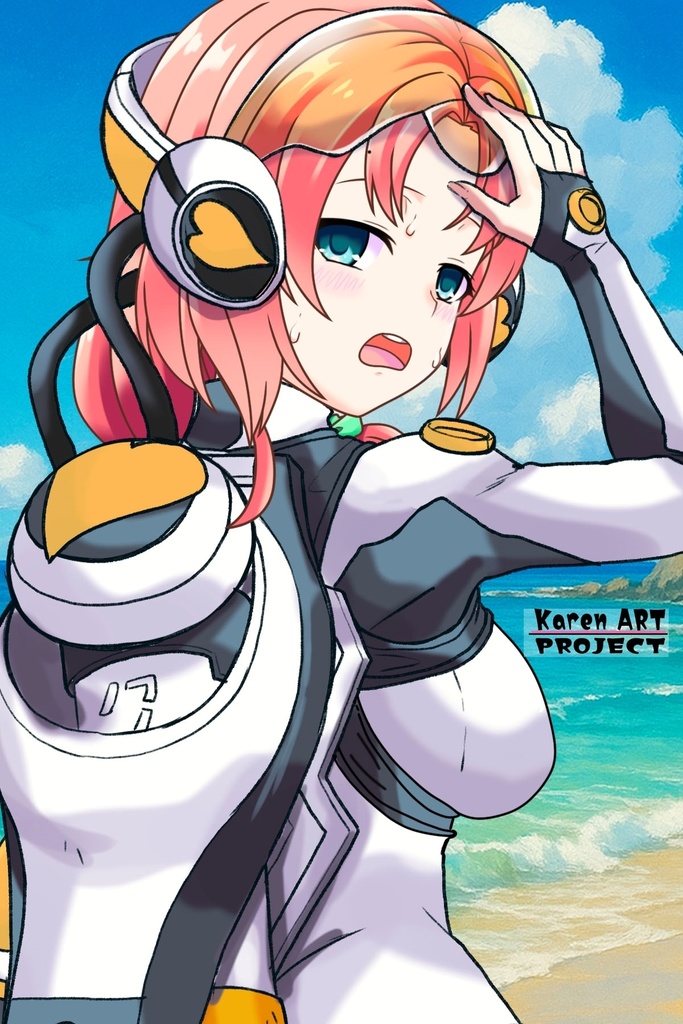 亜美ちゃん+大木双葉のダイビング器材(Ami Original Color)【あまんちゅ!03】背面アングル Ami is wearing Ooki Futaba's Diving Equipment(Ami Original Color)【Amanchu!03】Back Angle