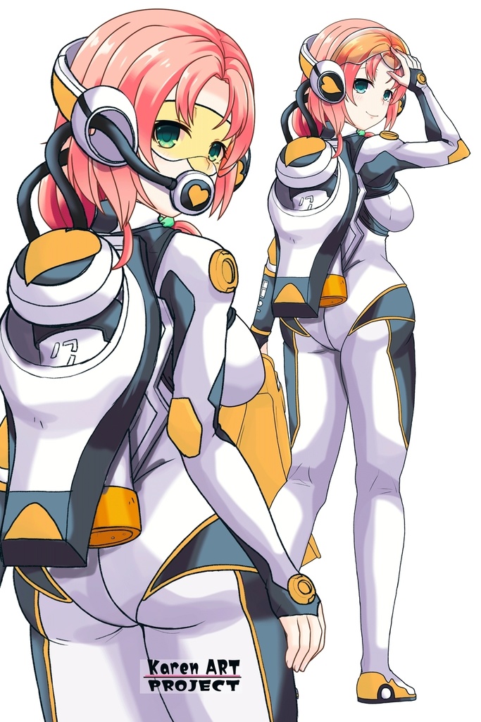 亜美ちゃん+大木双葉のダイビング器材(Ami Original Color)【あまんちゅ!03】背面アングル Ami is wearing Ooki Futaba's Diving Equipment(Ami Original Color)【Amanchu!03】Back Angle