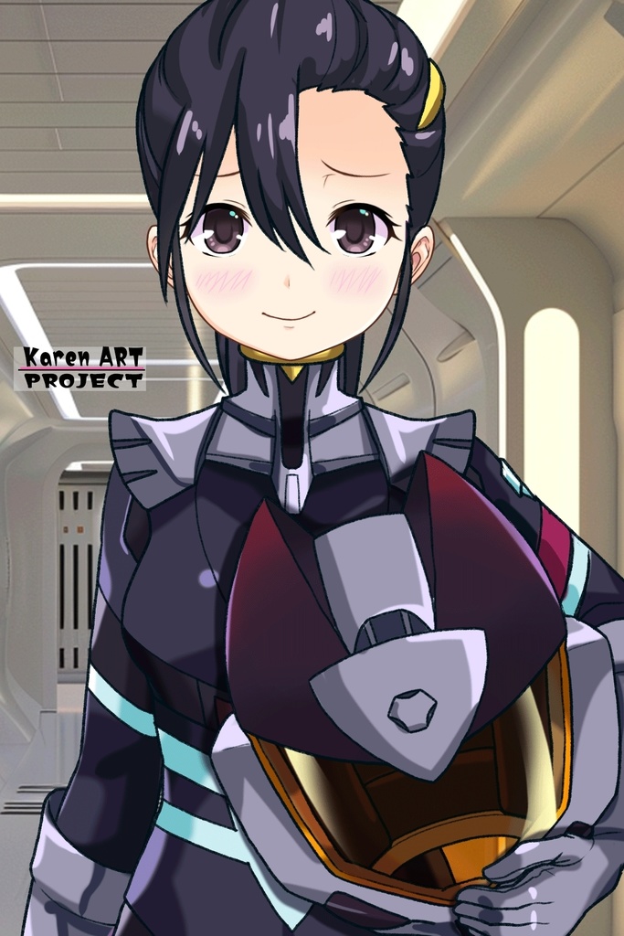 ゆりちゃん+ニャアンのノーマルスーツ【ガンダムGQuuuuuuX01】正面アングル Yuri is wearing Nyaan's Normalsuit【Gundam GQuuuuuuX01】Front Angle