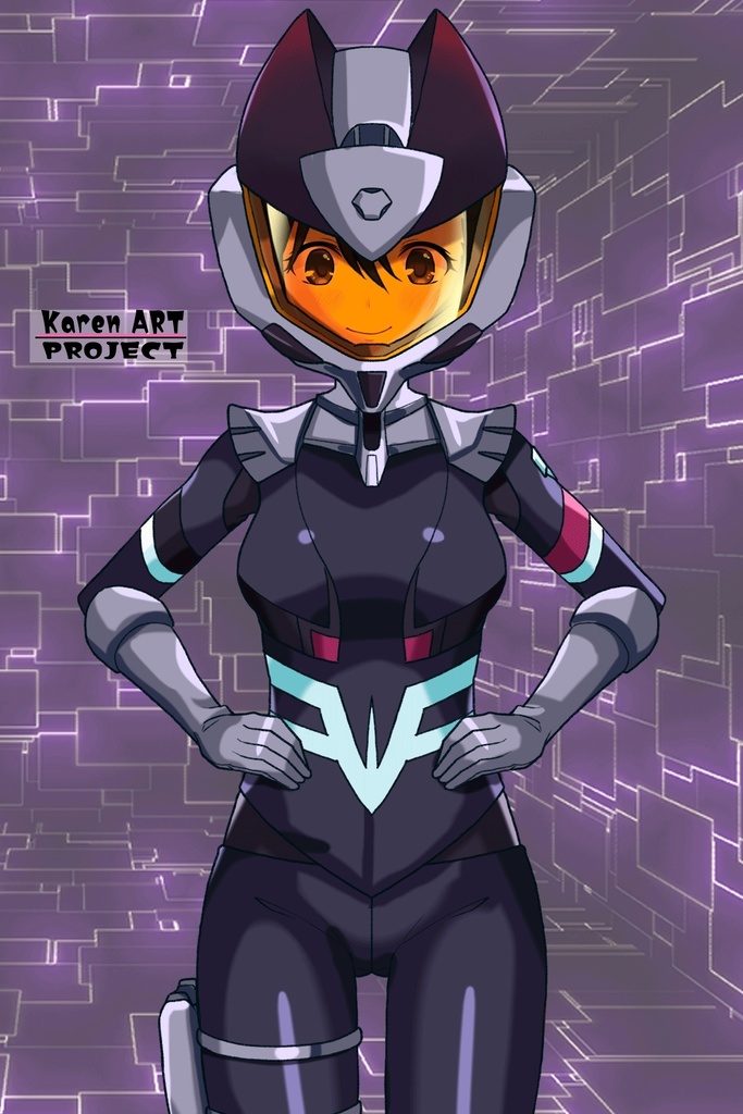 ゆりちゃん+ニャアンのノーマルスーツ【ガンダムGQuuuuuuX01】正面アングル Yuri is wearing Nyaan's Normalsuit【Gundam GQuuuuuuX01】Front Angle