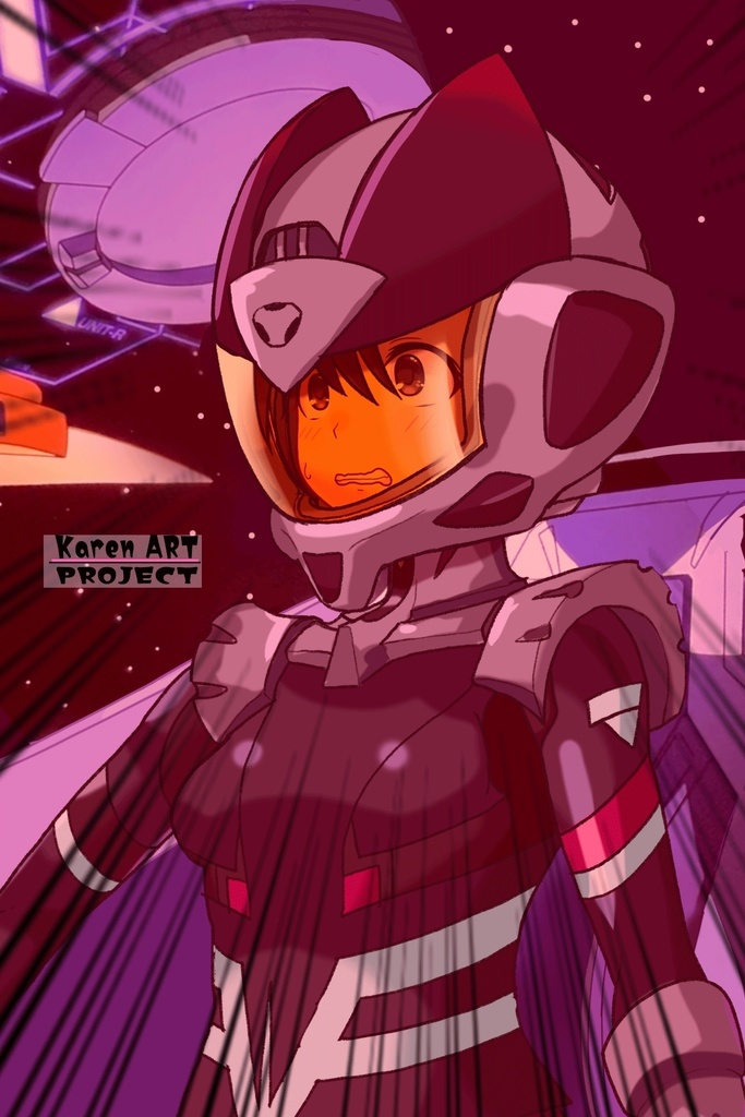 ゆりちゃん+ニャアンのノーマルスーツ【ガンダムGQuuuuuuX02】斜め前アングル Yuri is wearing Nyaan's Normalsuit【Gundam GQuuuuuuX02】Diagonal front angle