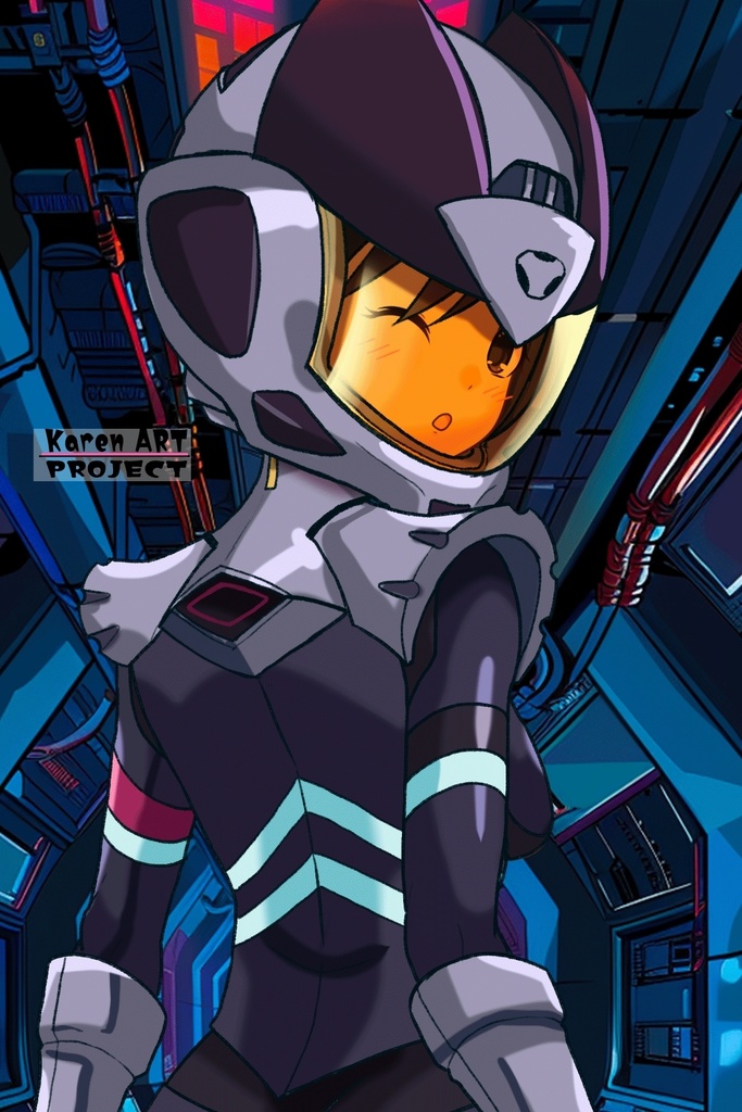 ゆりちゃん+ニャアンのノーマルスーツ【ガンダムGQuuuuuuX03】背面アングル Yuri is wearing Nyaan's Normalsuit【Gundam GQuuuuuuX03】Back Angle