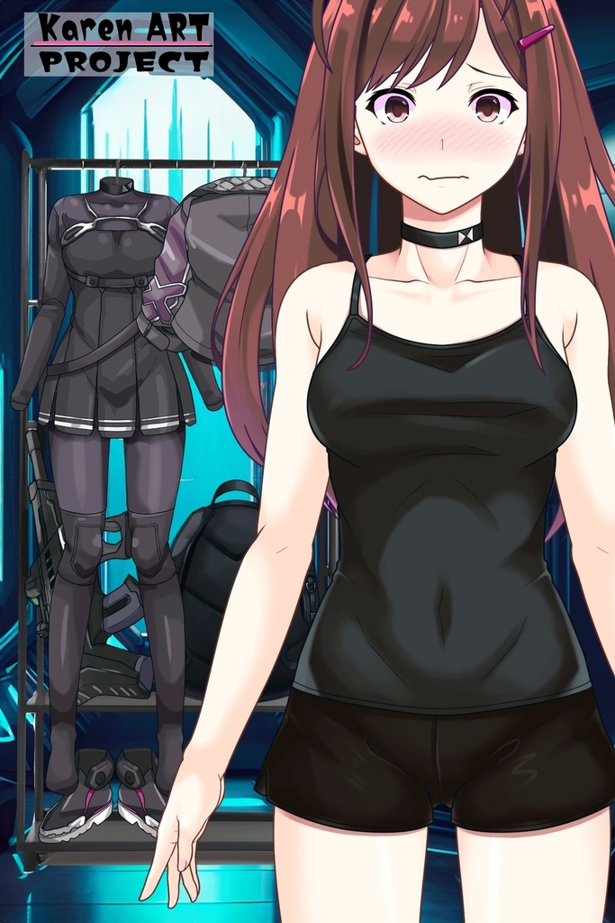 カレンちゃん+ユミナのカジュアルな服【リビルドワールド01】 Karen is wearing Yumina's Casual Dress【Rebuild World01】
