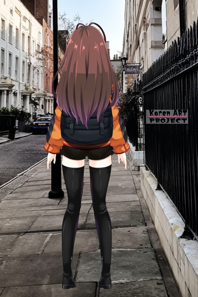 カレンちゃん+ユミナのカジュアルな服【リビルドワールド01】 Karen is wearing Yumina's Casual Dress【Rebuild World01】