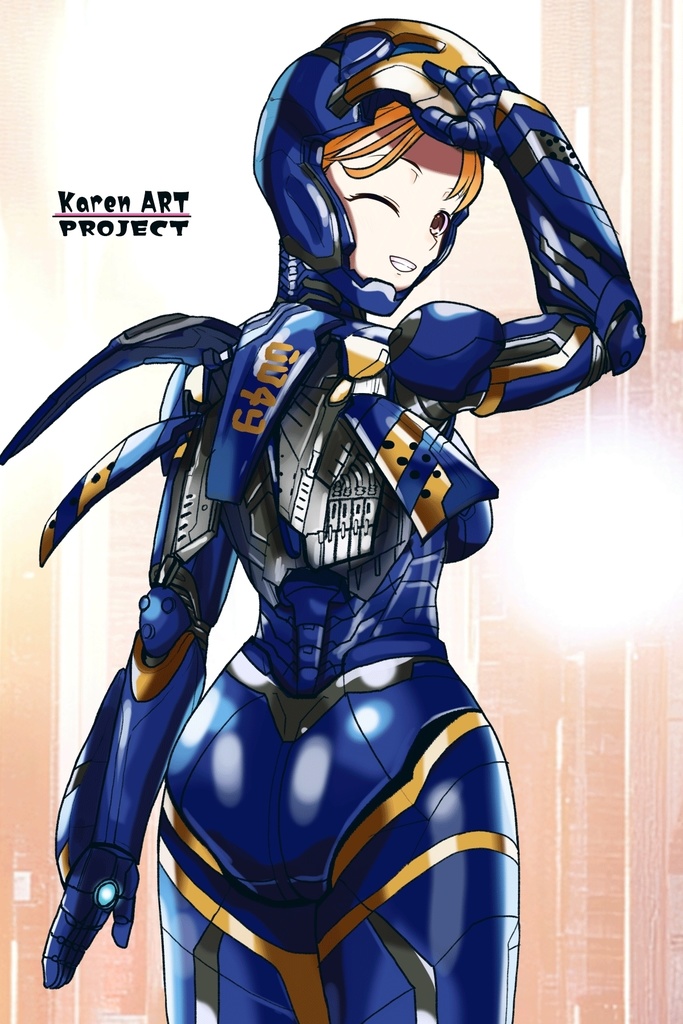 カレンちゃん+ペッパー・ポッツのレスキュー・アーマー【アイアンマン03】背面アングル Karen is wearing Pepper Potts's Rescue Armor【Iron Man03】Back Angle
