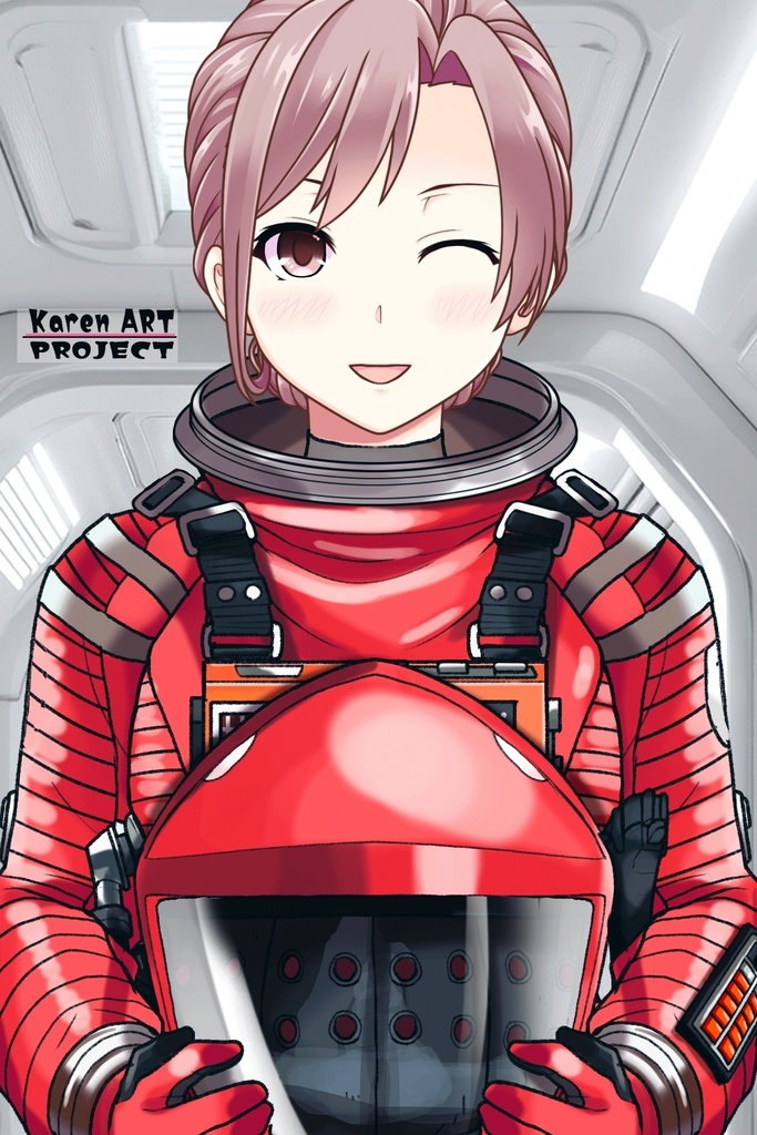 カレンちゃん+2001年宇宙の旅の宇宙服 【2001年宇宙の旅01】正面アングル Karen is wearing Space Suit 【2001: A Space Odyssey01】Front Angle