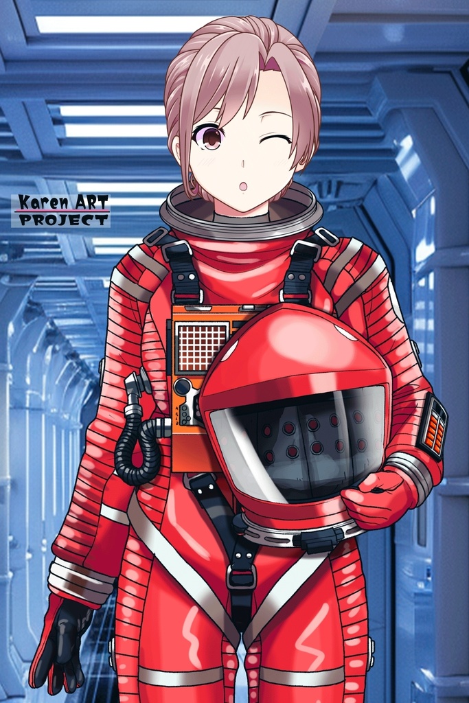 カレンちゃん+2001年宇宙の旅の宇宙服 【2001年宇宙の旅01】正面アングル Karen is wearing Space Suit 【2001: A Space Odyssey01】Front Angle