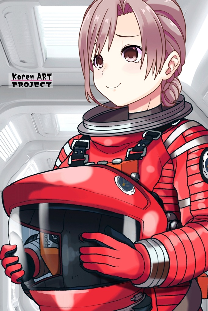 カレンちゃん+2001年宇宙の旅の宇宙服【2001年宇宙の旅02】斜め前アングル Karen is wearing Space Suit【2001: A Space Odyssey02】Diagonal front angle