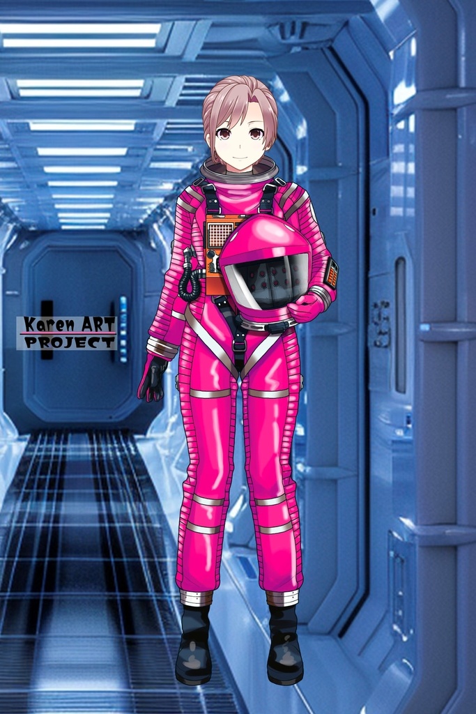カレンちゃん+2001年宇宙の旅の宇宙服 Karen Original Color 【2001年宇宙の旅04】正面アングル Karen is wearing Space Suit Karen Original Color 【2001: A Space Odyssey04】Front Angle