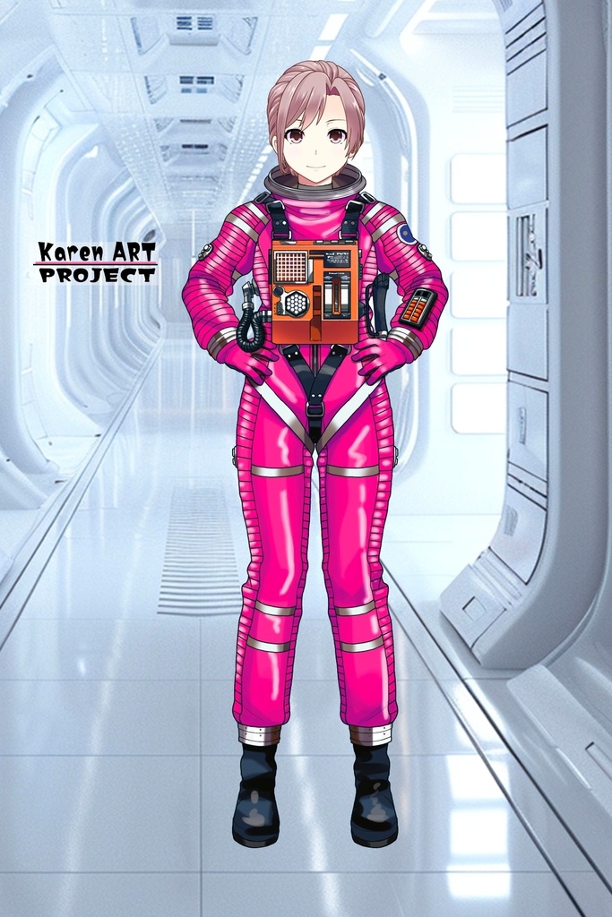 カレンちゃん+2001年宇宙の旅の宇宙服 Karen Original Color 【2001年宇宙の旅04】正面アングル Karen is wearing Space Suit Karen Original Color 【2001: A Space Odyssey04】Front Angle