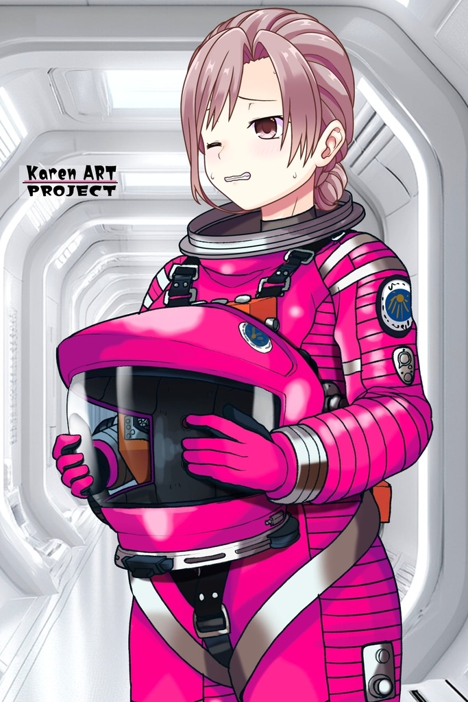カレンちゃん+2001年宇宙の旅の宇宙服 Karen Original Color【2001年宇宙の旅05】斜め前アングル Karen is wearing Space Suit Karen Original Color【2001: A Space Odyssey05】Diagonal front angle