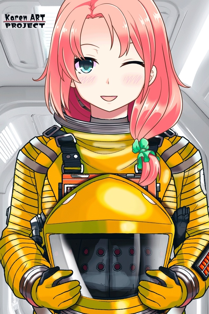 亜美ちゃん+2001年宇宙の旅の宇宙服 Ami Original Color 【2001年宇宙の旅01】正面アングル Ami is wearing Space Suit Ami Original Color 【2001: A Space Odyssey01】Front Angle