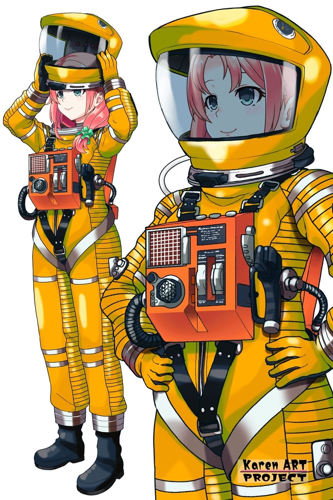 亜美ちゃん+2001年宇宙の旅の宇宙服 Ami Original Color【2001年宇宙の旅02】斜め前アングル Ami is wearing Space Suit Ami Original Color【2001: A Space Odyssey02】Diagonal front angle