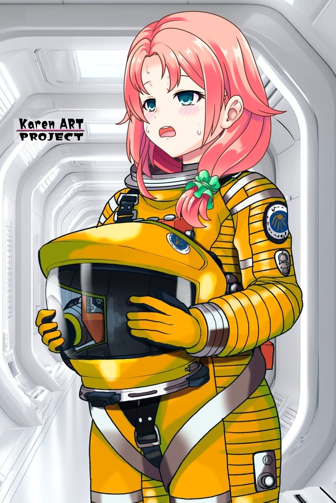 亜美ちゃん+2001年宇宙の旅の宇宙服 Ami Original Color【2001年宇宙の旅02】斜め前アングル Ami is wearing Space Suit Ami Original Color【2001: A Space Odyssey02】Diagonal front angle