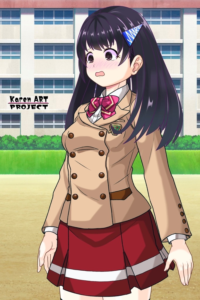 ゆりちゃん+流木野サキの制服(Yuri Original)【革命機ヴァルヴレイブ04】 Yuri is wearing Saki Rukino's School Uniform(Yuri Original)【Revolutionary Machine Valvrave04】