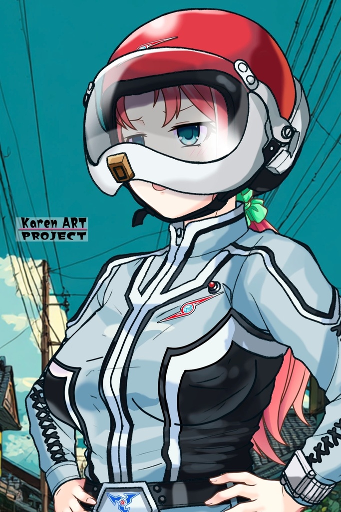 亜美ちゃん+友里アンヌのウルトラ警備隊制服【ウルトラセブン02】斜め前アングル Ami is wearing Anne Yuri's Uniform【Ultraseven02】Diagonal front angle