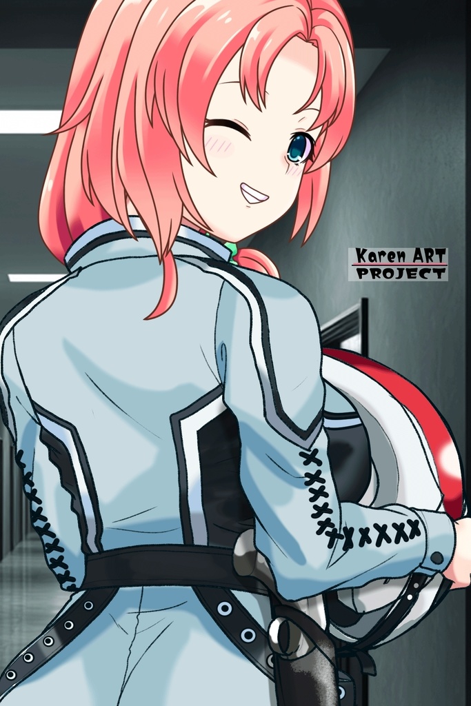 亜美ちゃん+友里アンヌのウルトラ警備隊制服【ウルトラセブン03】背面アングル Ami is wearing Anne Yuri's Uniform【Ultraseven03】Back Angle