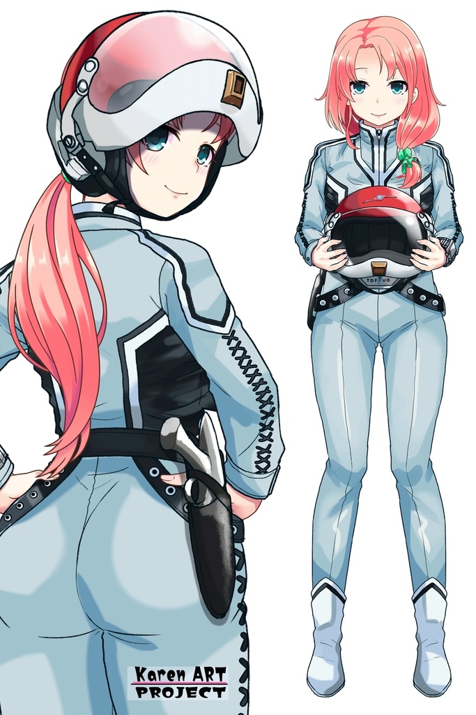 亜美ちゃん+友里アンヌのウルトラ警備隊制服【ウルトラセブン03】背面アングル Ami is wearing Anne Yuri's Uniform【Ultraseven03】Back Angle