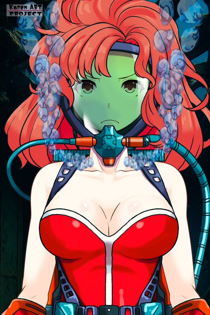 カレンちゃん+マリーンのダイビング装備 【タイタニックミステリー-蒼の戦慄-01】正面アングル Karen is wearing Marine's Diving Equipment【Titanic Mystery: The Blue Tremor01】Front Angle