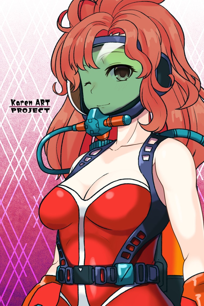 カレンちゃん+マリーンのダイビング装備【タイタニックミステリー-蒼の戦慄-02】斜め前アングル Karen is wearing Diving Equipment【Titanic Mystery: The Blue Tremor02】Diagonal front angle