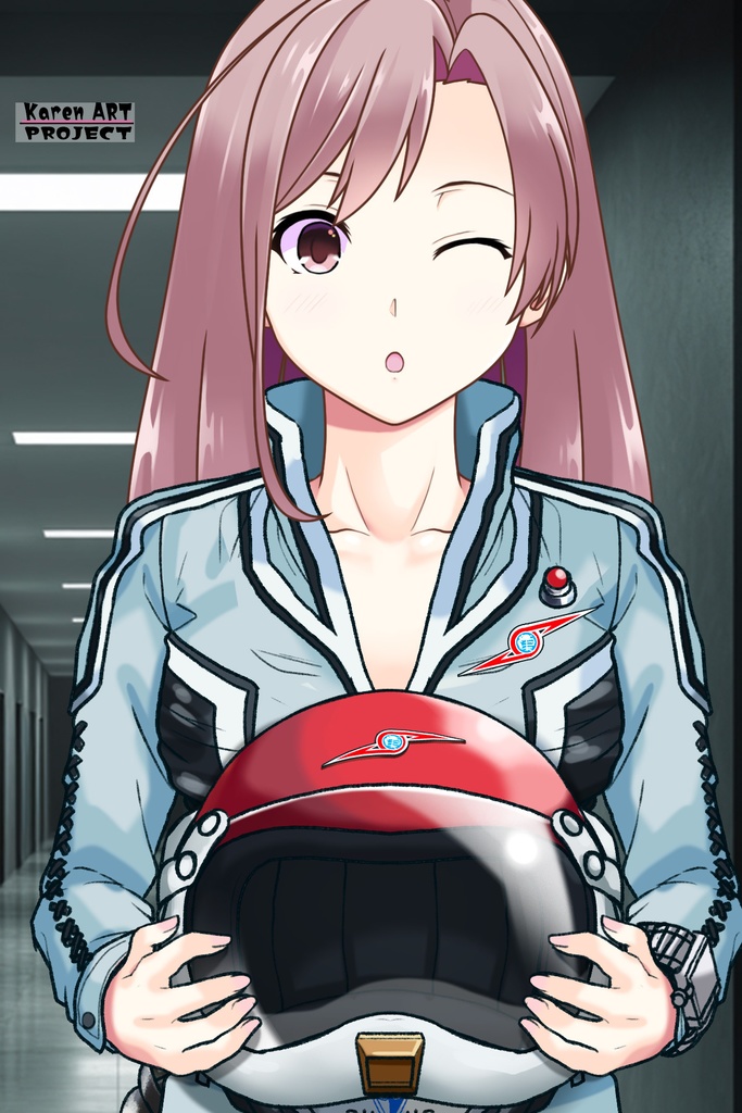 カレンちゃん+友里アンヌのウルトラ警備隊制服 Karen`s Hair Style【ウルトラセブン04】正面アングル Karen is wearing Anne Yuri's Uniform Karen`s Hair Style【Ultraseven04】Front Angle