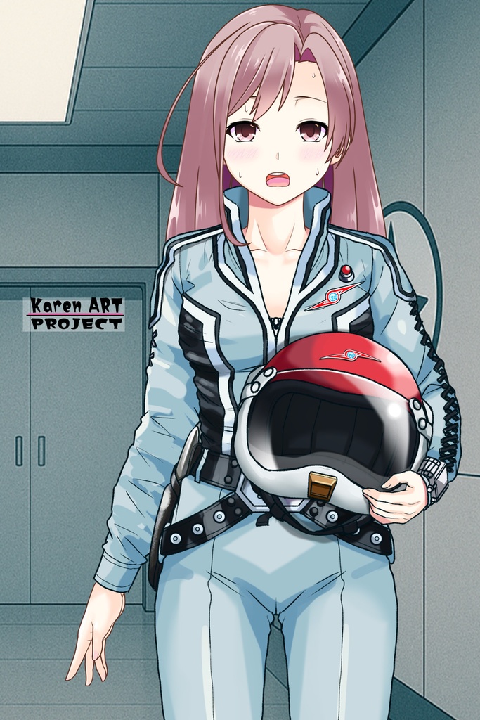 カレンちゃん+友里アンヌのウルトラ警備隊制服 Karen`s Hair Style【ウルトラセブン04】正面アングル Karen is wearing Anne Yuri's Uniform Karen`s Hair Style【Ultraseven04】Front Angle