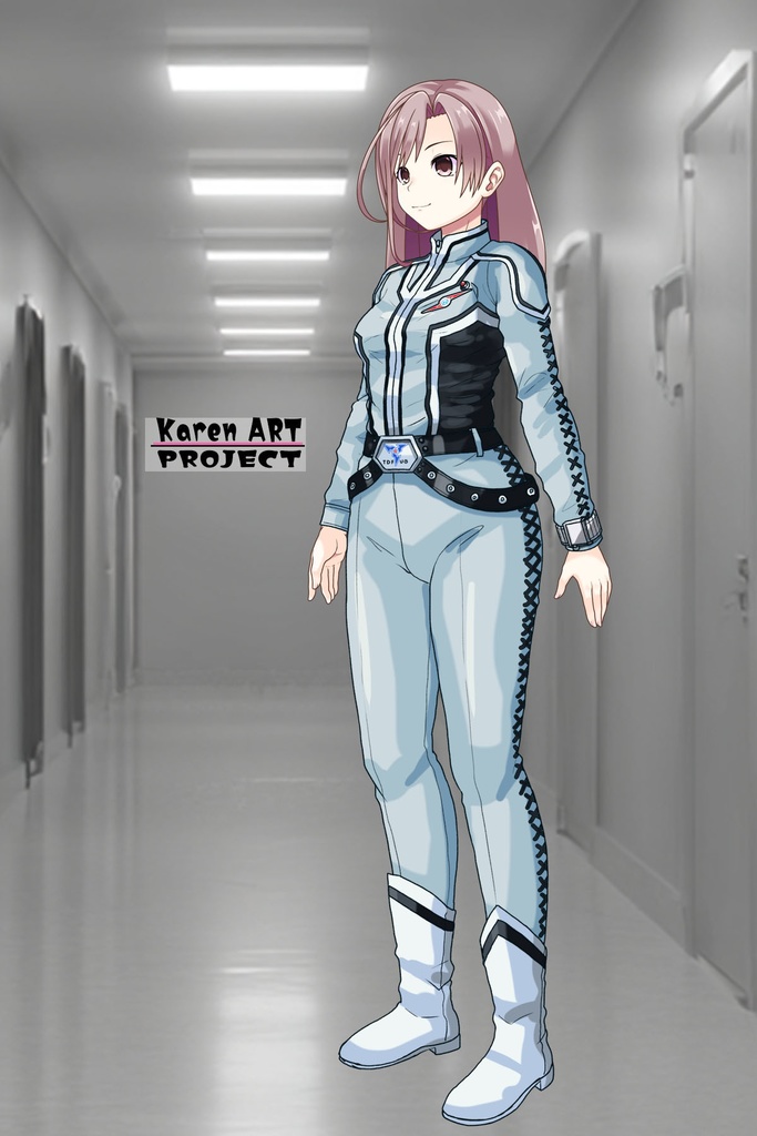カレンちゃん+友里アンヌのウルトラ警備隊制服 Karen`s Hair Style【ウルトラセブン05】斜め前アングル Karen is wearing Anne Yuri's Uniform Karen`s Hair Style【Ultraseven05】Diagonal front angle