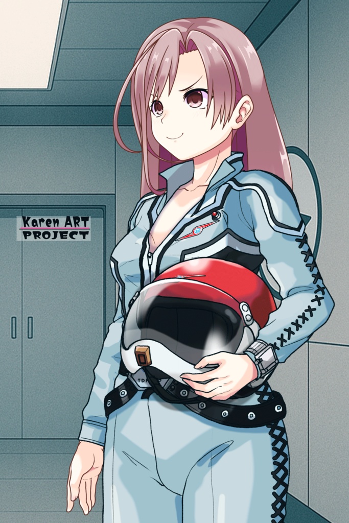 カレンちゃん+友里アンヌのウルトラ警備隊制服 Karen`s Hair Style【ウルトラセブン05】斜め前アングル Karen is wearing Anne Yuri's Uniform Karen`s Hair Style【Ultraseven05】Diagonal front angle