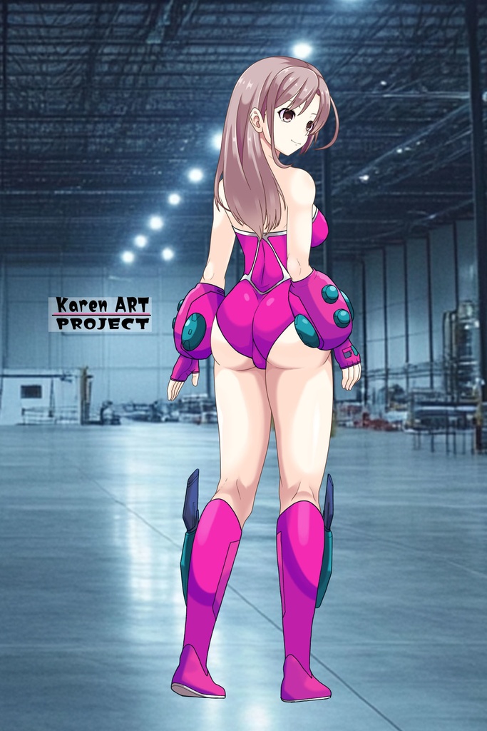 カレンちゃん+マリーンのダイビング装備 Karen Original Color【タイタニックミステリー-蒼の戦慄-06】背面アングル Karen is wearing Marine's Diving Equipment【Titanic Mystery: The Blue Tremor06】Back Angle