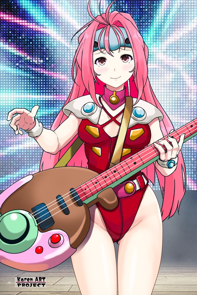 カレンちゃん+ミレーヌ・ジーナスのステージ衣装【マクロス7-01】 Karen is wearing Mylene Flare Jenius's Stage costume【MACROSS7-01】