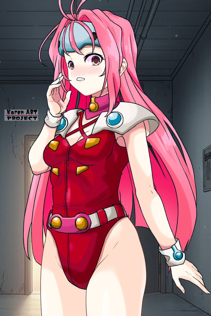 カレンちゃん+ミレーヌ・ジーナスのステージ衣装【マクロス7-01】 Karen is wearing Mylene Flare Jenius's Stage costume【MACROSS7-01】