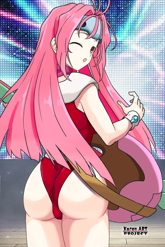 カレンちゃん+ミレーヌ・ジーナスのステージ衣装【マクロス7-01】 Karen is wearing Mylene Flare Jenius's Stage costume【MACROSS7-01】