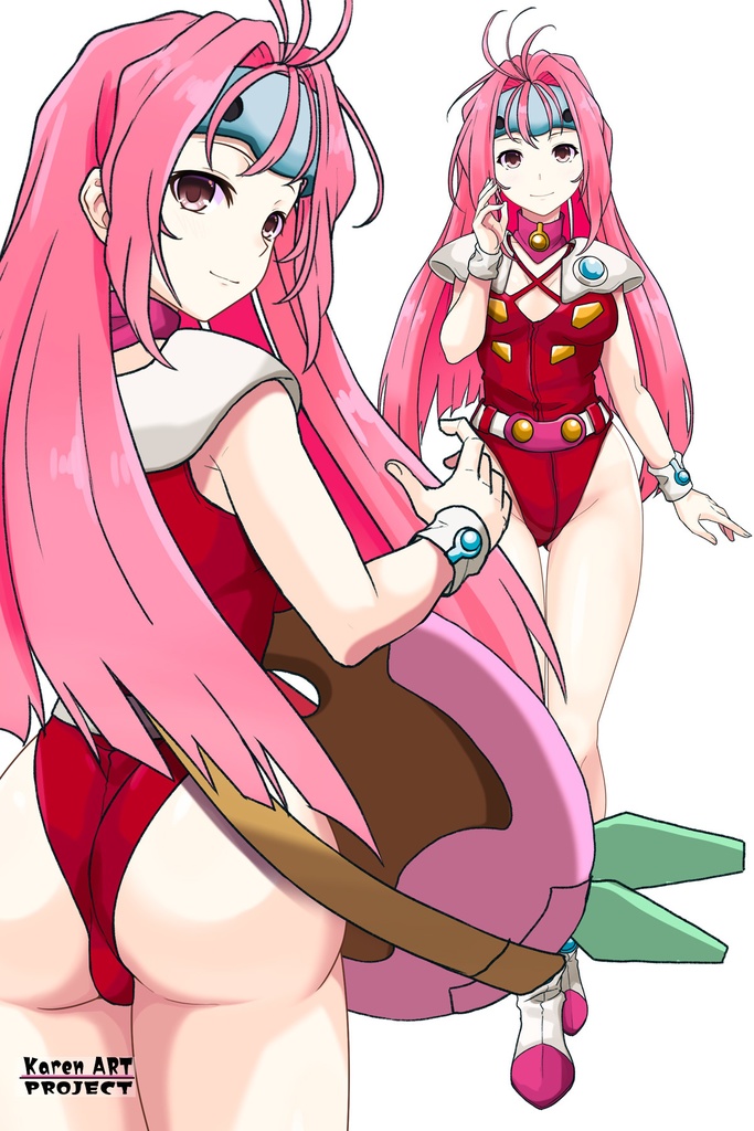 カレンちゃん+ミレーヌ・ジーナスのステージ衣装【マクロス7-01】 Karen is wearing Mylene Flare Jenius's Stage costume【MACROSS7-01】